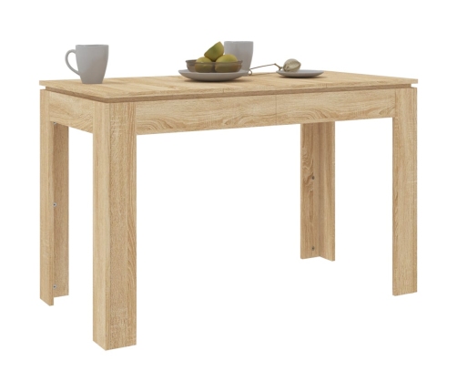 Mesa de comedor madera contrachapada roble Sonoma 120x60x76cm