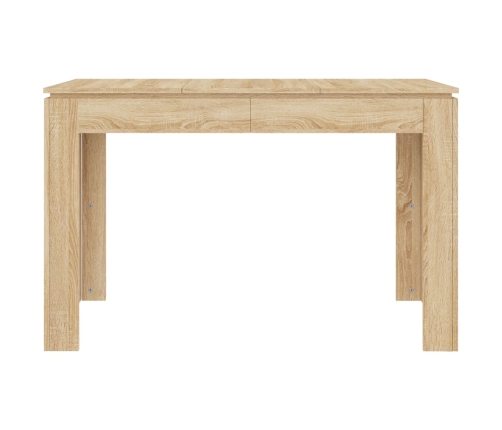 Mesa de comedor madera contrachapada roble Sonoma 120x60x76cm