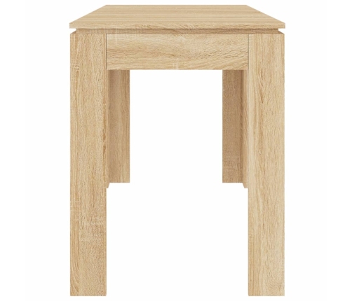 Mesa de comedor madera contrachapada roble Sonoma 120x60x76cm