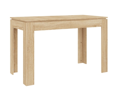 Mesa de comedor madera contrachapada roble Sonoma 120x60x76cm