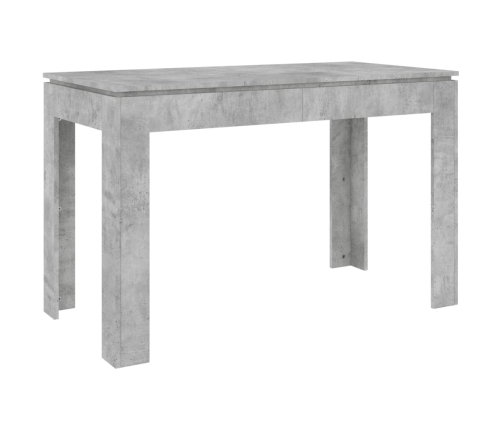 Mesa de comedor madera de ingeniería gris hormigón 120x60x76 cm