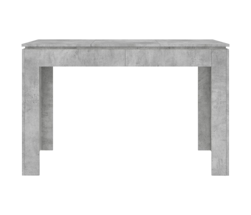 Mesa de comedor madera de ingeniería gris hormigón 120x60x76 cm