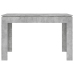 Mesa de comedor madera de ingeniería gris hormigón 120x60x76 cm