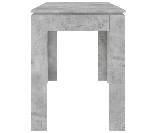 Mesa de comedor madera de ingeniería gris hormigón 120x60x76 cm