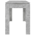 Mesa de comedor madera de ingeniería gris hormigón 120x60x76 cm