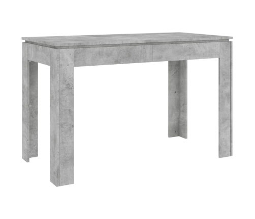 Mesa de comedor madera de ingeniería gris hormigón 120x60x76 cm