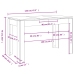 Mesa de comedor madera de ingeniería blanco brillo 120x60x76 cm