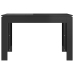 Mesa de comedor madera de ingeniería negro brillo 120x60x76 cm