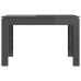 Mesa de comedor madera contrachapada gris brillo 120x60x76 cm