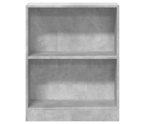 vidaXL Estantería madera de ingeniería gris hormigón 60x24x76 cm