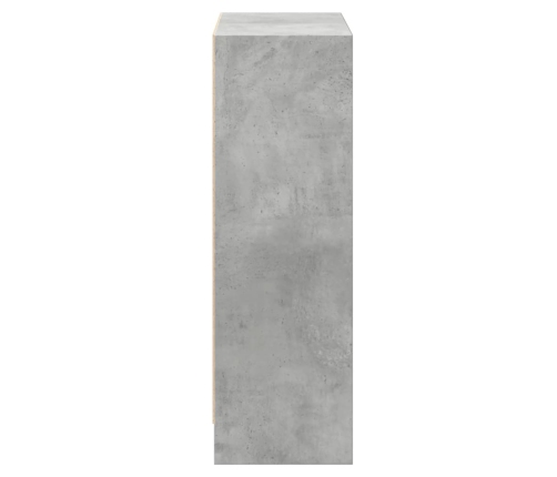 vidaXL Estantería madera de ingeniería gris hormigón 60x24x76 cm