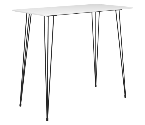 Mesa alta de cocina blanco 120x60x105 cm