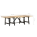 Mesa de centro extensible madera maciza de mango 160x70x45 cm