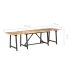 vidaXL Mesa de comedor extensible 280x80x75 cm madera maciza de mango