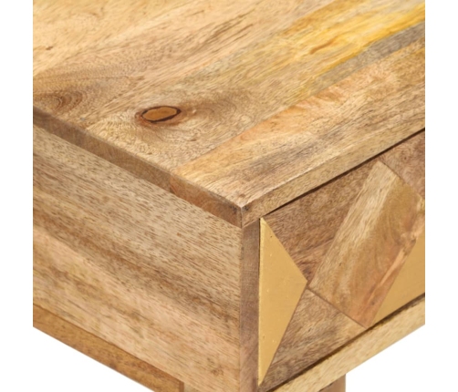 vidaXL Mesita de noche de madera maciza de mango 43x30x58 cm