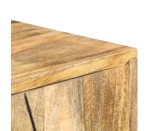 Aparador de madera maciza de mango 118x30x75 cm