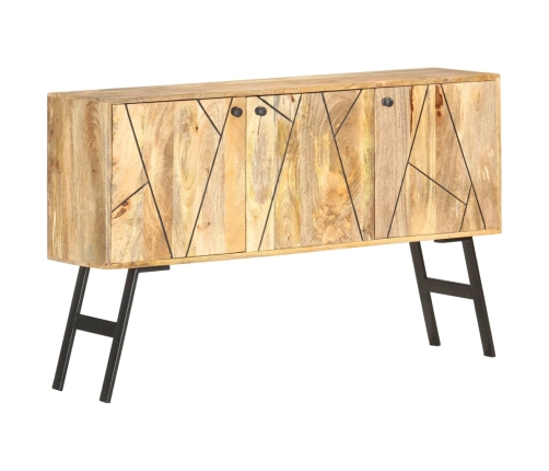 Aparador de madera maciza de mango 118x30x75 cm