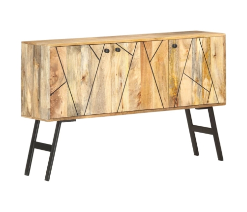 Aparador de madera maciza de mango 118x30x75 cm