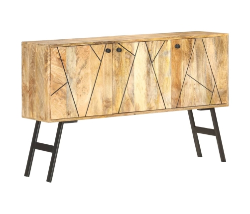 Aparador de madera maciza de mango 118x30x75 cm