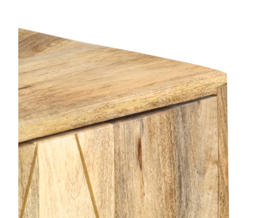 Aparador de madera maciza de mango 118x30x75 cm