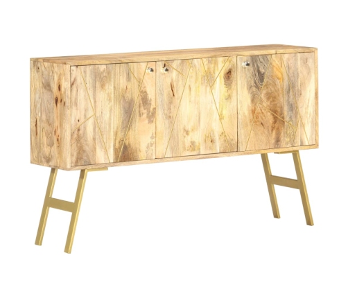 Aparador de madera maciza de mango 118x30x75 cm