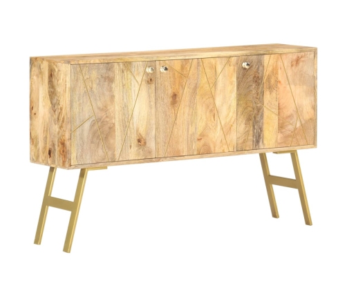 Aparador de madera maciza de mango 118x30x75 cm