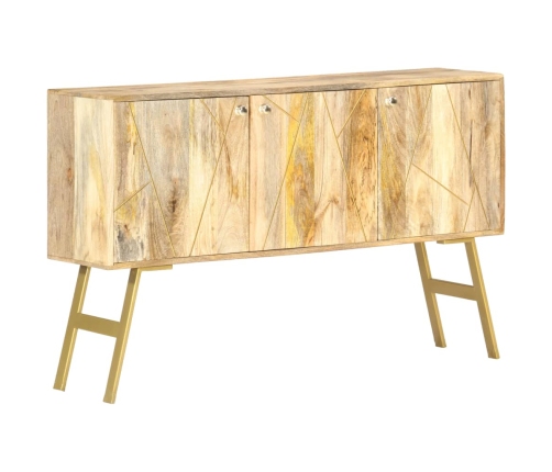 Aparador de madera maciza de mango 118x30x75 cm