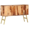 Aparador de madera maciza de sheesham 118x30x75 cm