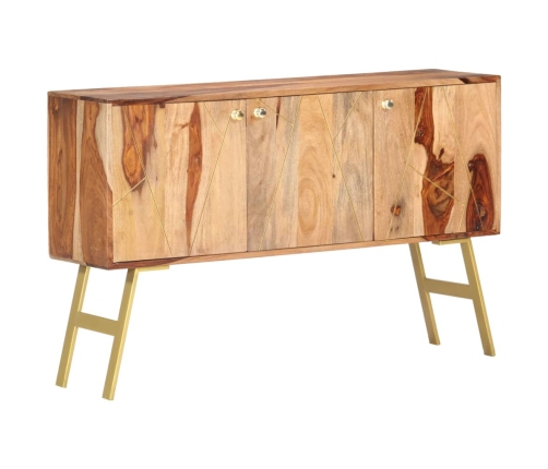 Aparador de madera maciza de sheesham 118x30x75 cm