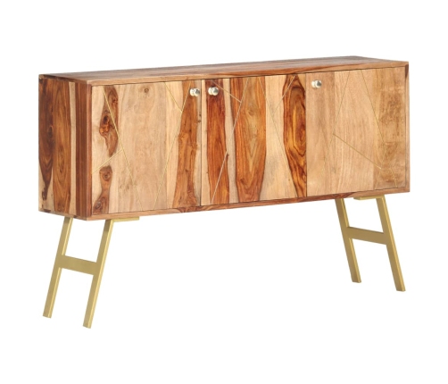 Aparador de madera maciza de sheesham 118x30x75 cm