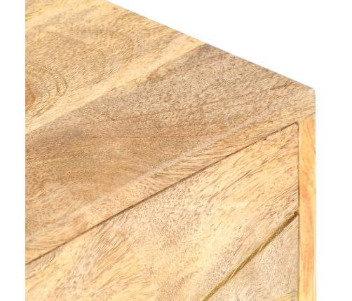 Mesita de noche de madera maciza de mango 40x30x50 cm