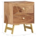 vidaXL Mesita de noche de madera maciza de Sheesham 40x30x50 cm