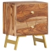 vidaXL Mesita de noche de madera maciza de Sheesham 40x30x50 cm