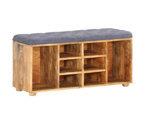 Banco de recibidor madera maciza de mango 100x35x47 cm