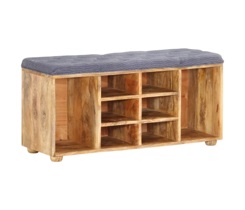 Banco de recibidor madera maciza de mango 100x35x47 cm