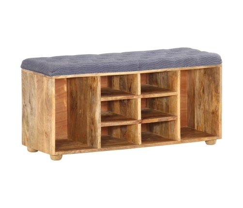 Banco de recibidor madera maciza de mango 100x35x47 cm