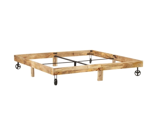 Estructura de cama de madera maciza de mango 200x200 cm