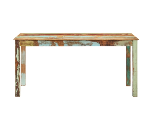 Mesa de comedor de madera maciza reciclada 160x80x76 cm