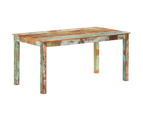 Mesa de comedor de madera maciza reciclada 160x80x76 cm