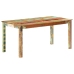 Mesa de comedor de madera maciza reciclada 160x80x76 cm