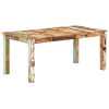 Mesa de comedor de madera maciza reciclada 180x90x76 cm