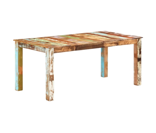 Mesa de comedor de madera maciza reciclada 180x90x76 cm