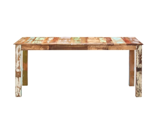 Mesa de comedor de madera maciza reciclada 180x90x76 cm