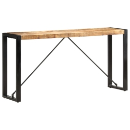 Mesa consola de madera maciza de mango 150x35x76 cm