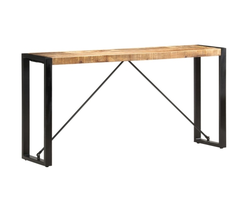 Mesa consola de madera maciza de mango 150x35x76 cm