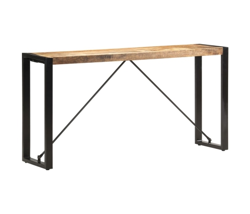 Mesa consola de madera maciza de mango 150x35x76 cm