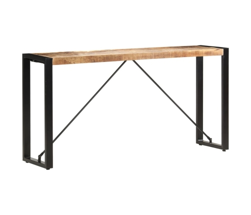 Mesa consola de madera maciza de mango 150x35x76 cm