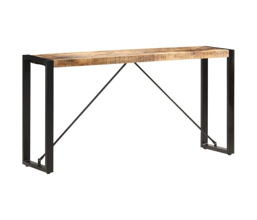 Mesa consola de madera maciza de mango 150x35x76 cm