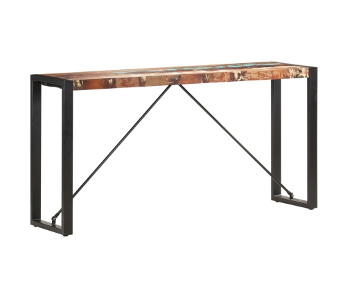 Mesa consola de madera maciza reciclada 150x35x76 cm