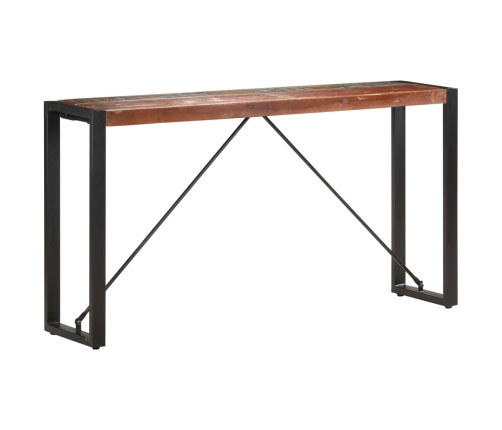 Mesa consola de madera maciza reciclada 150x35x76 cm